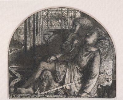 I rose up in the silent night; I made my dagger sharp and bright by Edward Burne Jones